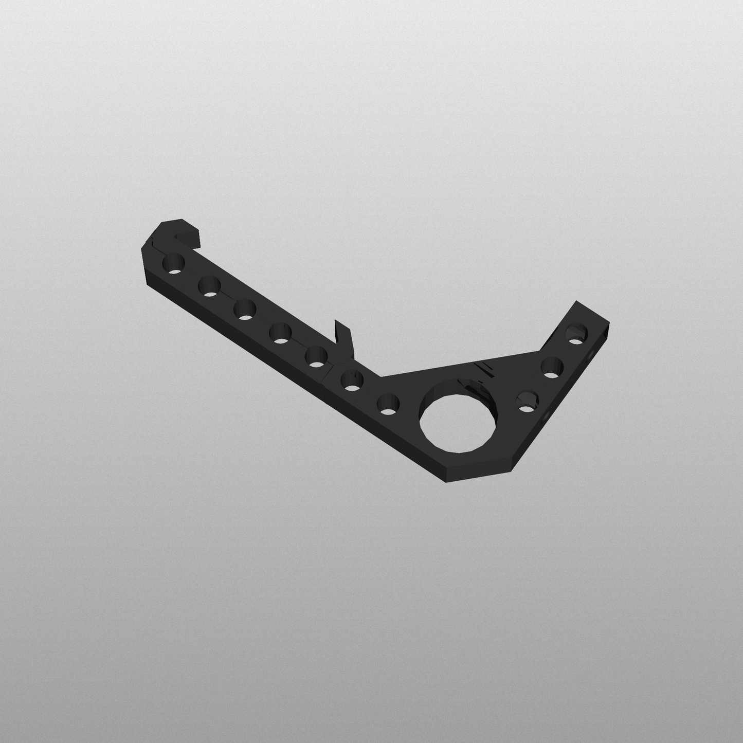 HO Scale - Train Track Wall Mount - Single Track