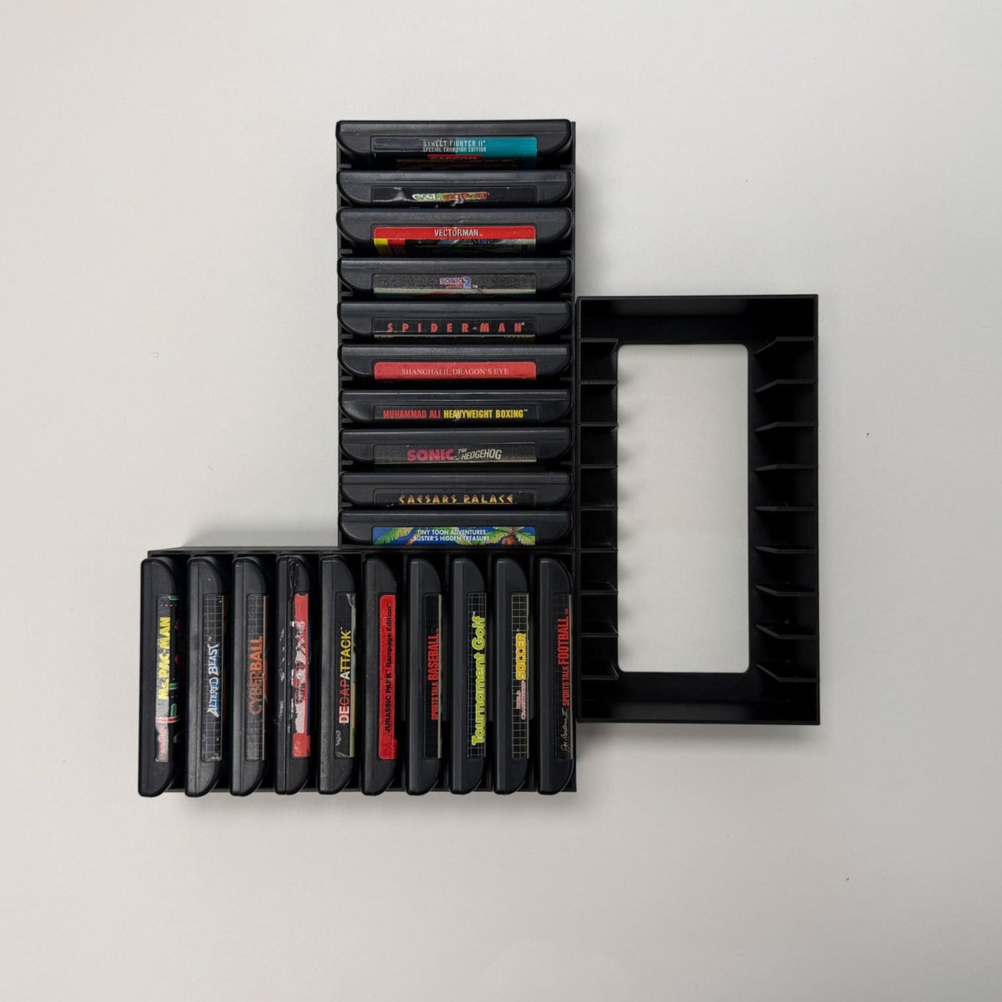 SEGA Genesis Cartridge Wall Mount – Display & Organizer for Loose Carts