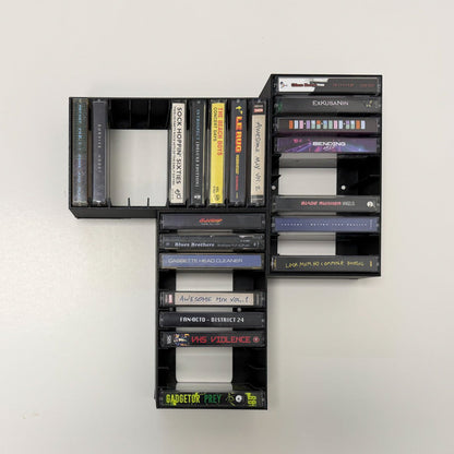 Cassette Tape Wall Organizer – Modular Storage Rack & Display