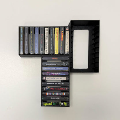 Cassette Tape Wall Organizer – Modular Storage Rack & Display