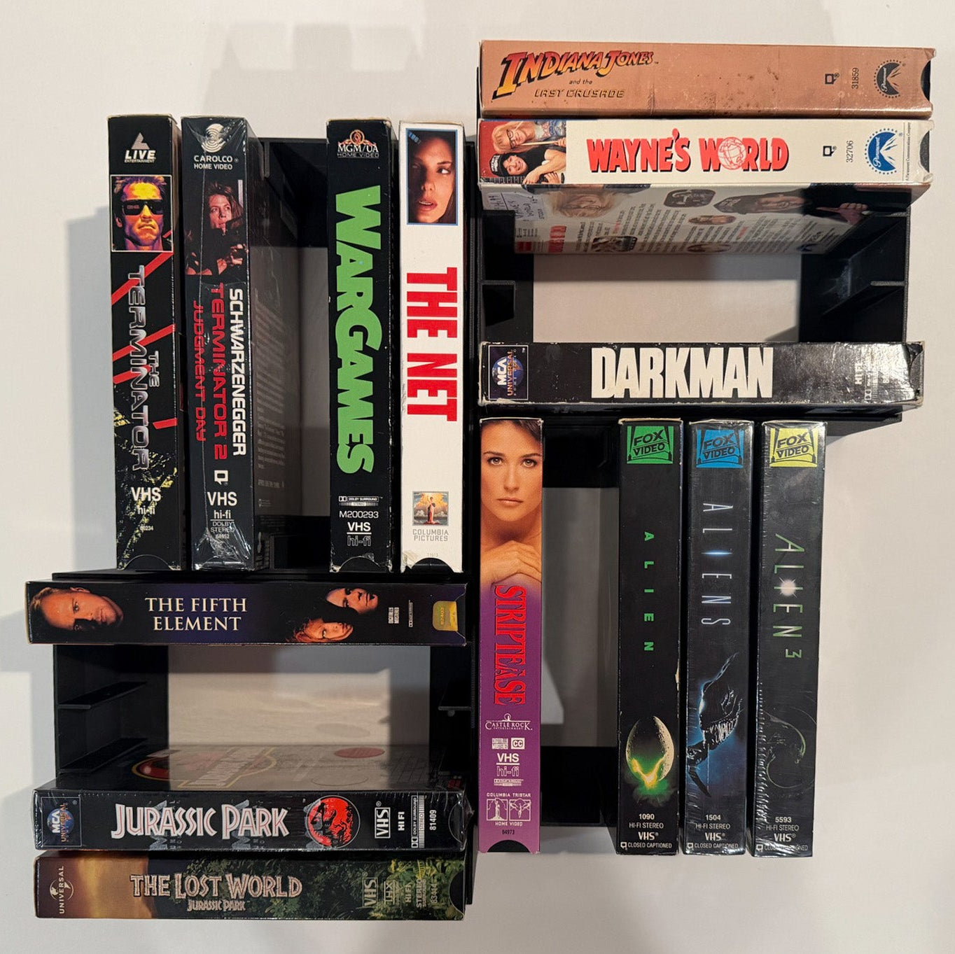 VHS Wall Organizer – Modular Storage Rack & Organizer