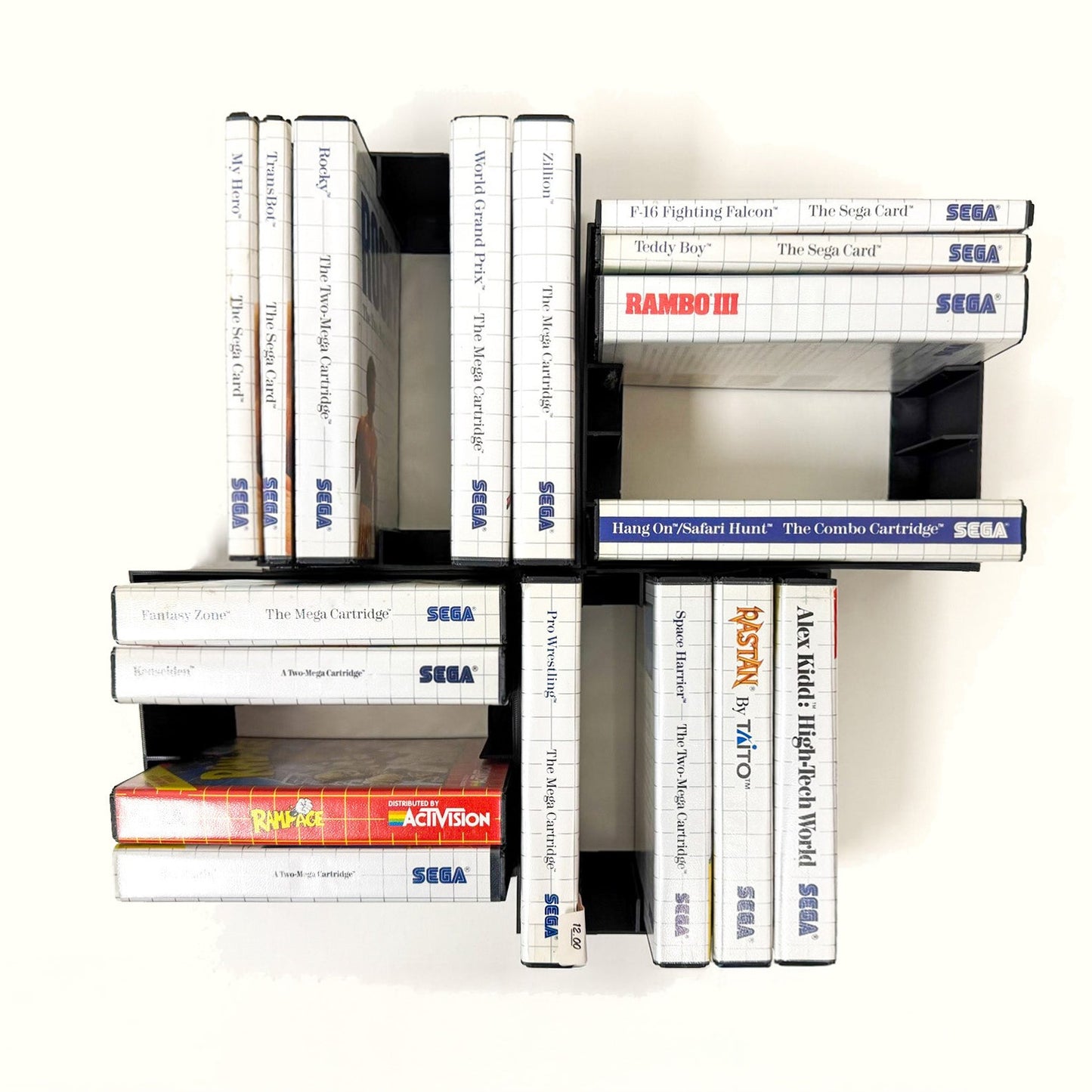 SEGA Master System Boxed Video Game Cartridge Wall Mount / Organizer / Display