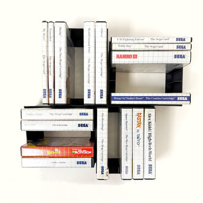 SEGA Master System Boxed Video Game Cartridge Wall Mount / Organizer / Display