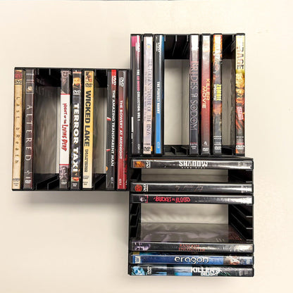 DVD Wall Organizer – Modular Storage Rack & Display