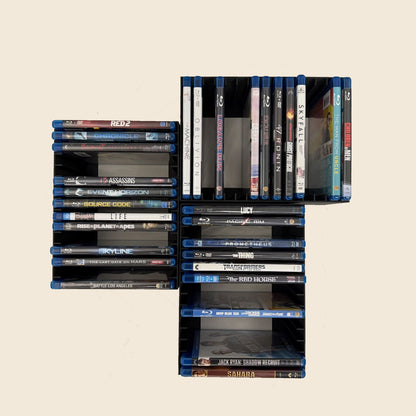 Blu-ray Wall Organizer – Modular Storage Rack & Display