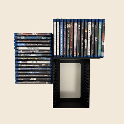 Blu-ray Wall Organizer – Modular Storage Rack & Display