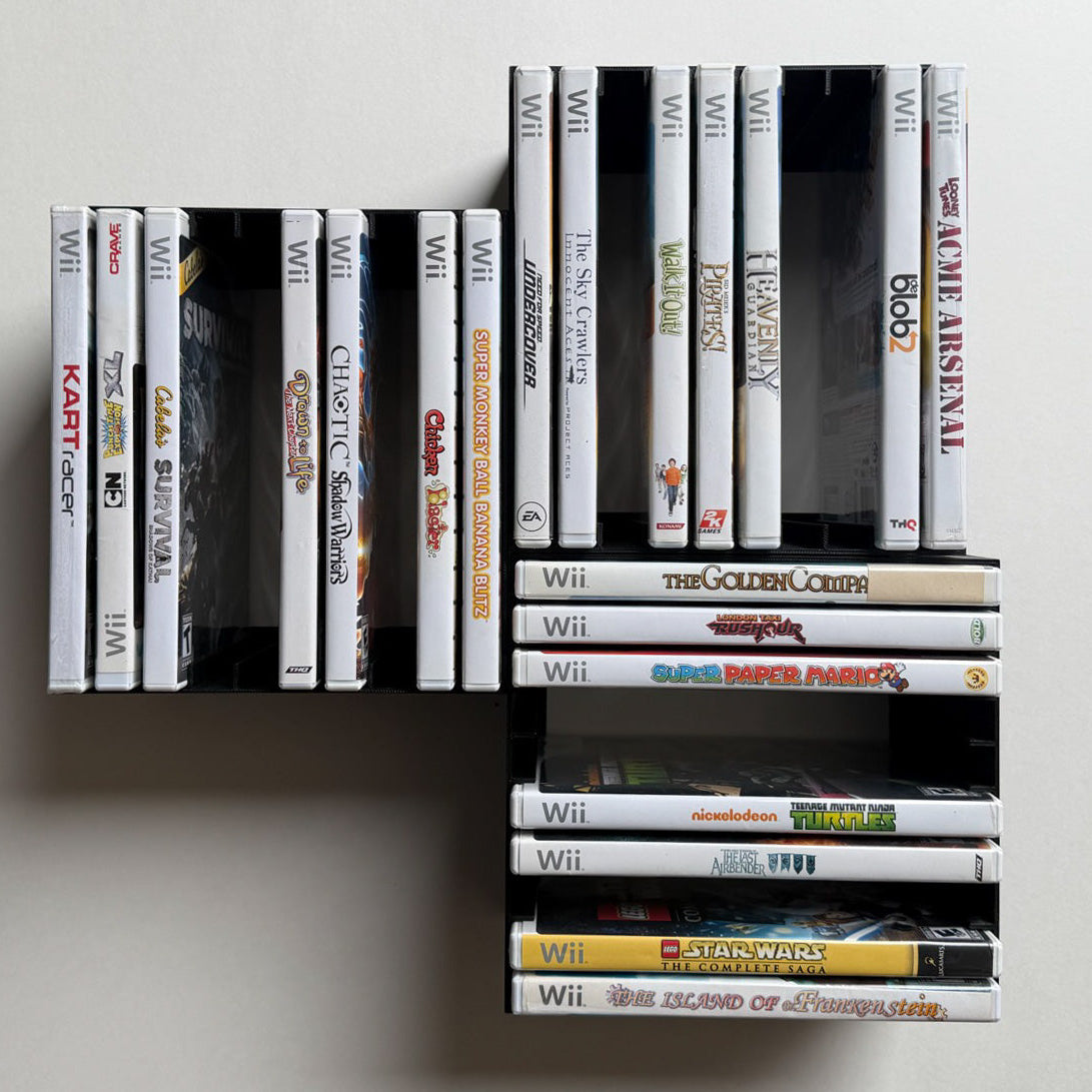 Nintendo Wii Video Game Wall Mount / Organizer / Display