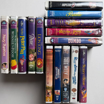 Clamshell VHS Wall Organizer – Modular Storage Rack & Organizer