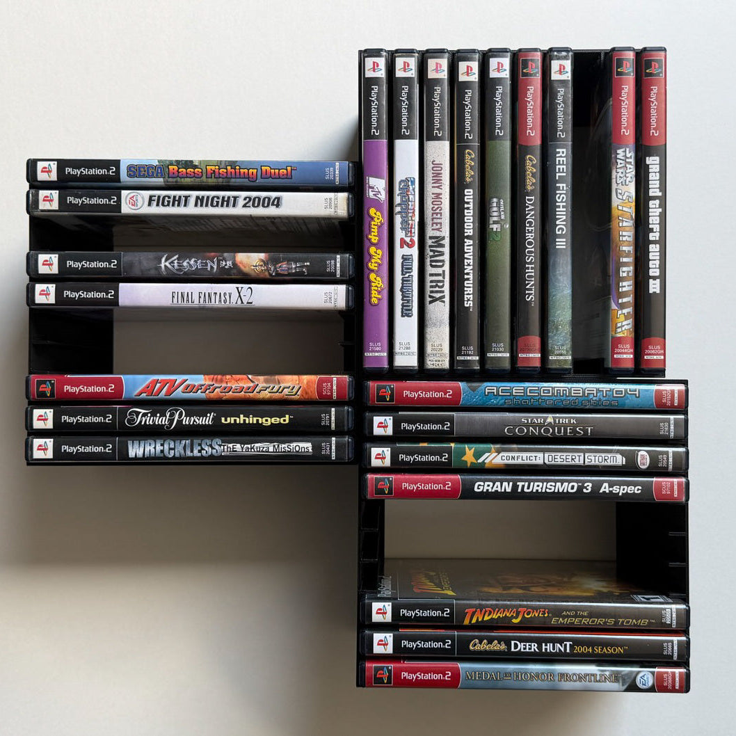 PlayStation 2 (PS2) Video Game Wall Mount / Organizer / Display