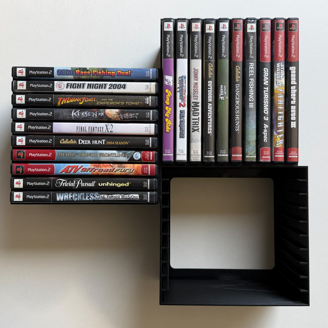 PlayStation 2 (PS2) Video Game Wall Mount / Organizer / Display