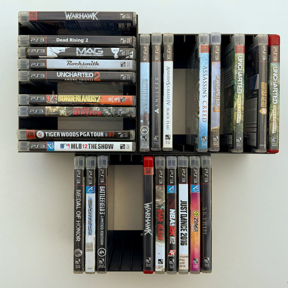 PlayStation 3 (PS3) Video Game Wall Mount / Organizer / Display
