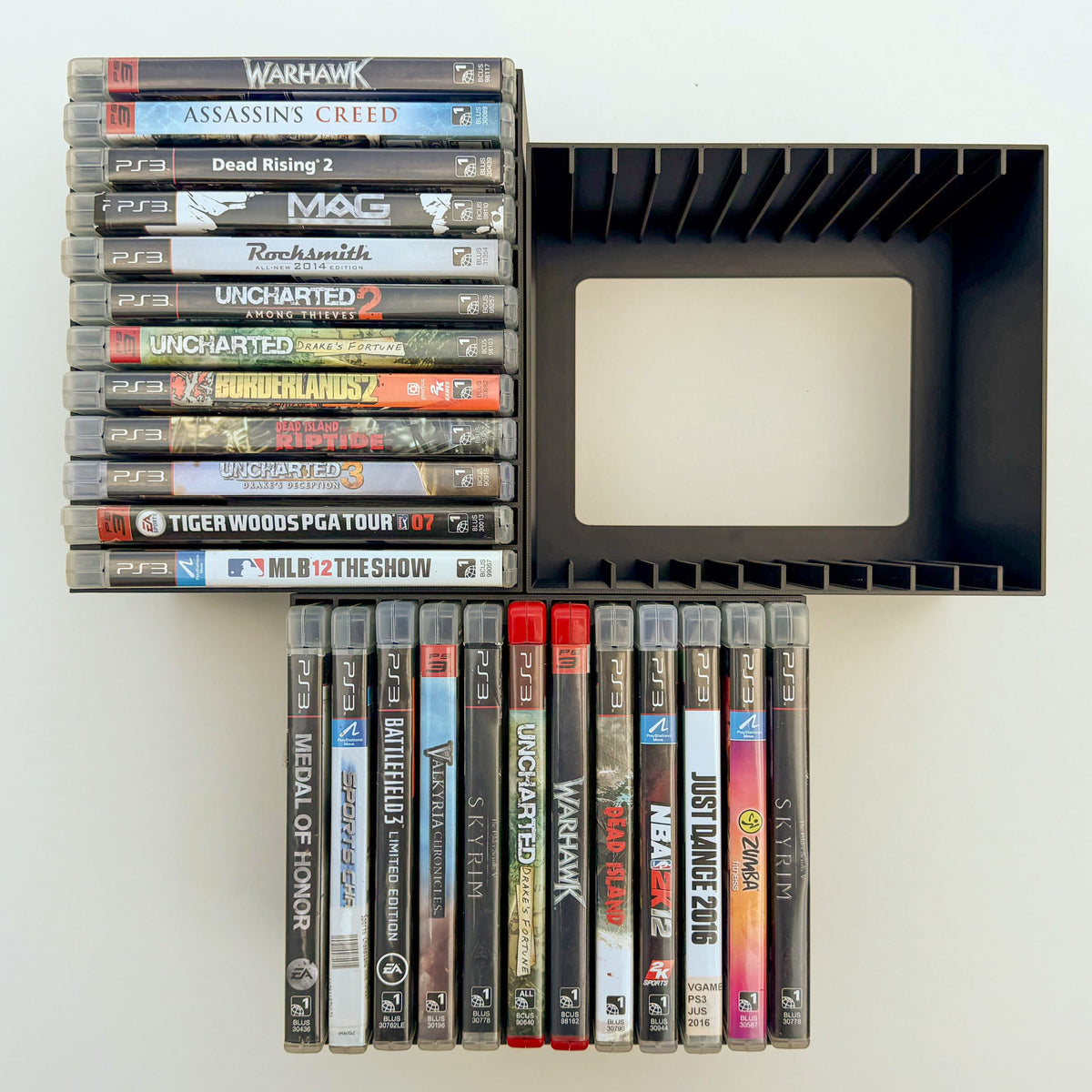 PlayStation 3 (PS3) Video Game Wall Mount / Organizer / Display