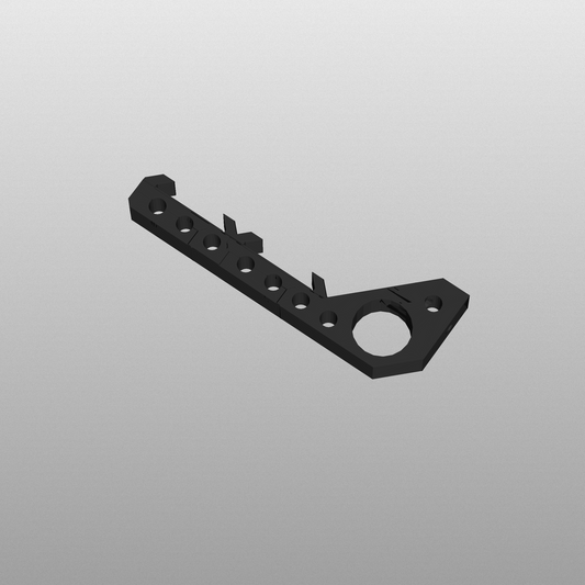 N Scale - Train Track Wall Mount - Double Track