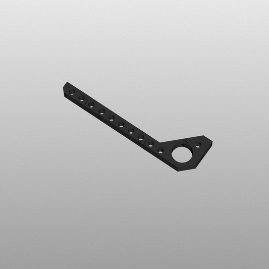 N Scale - Train Track Corner Mount - Double Track