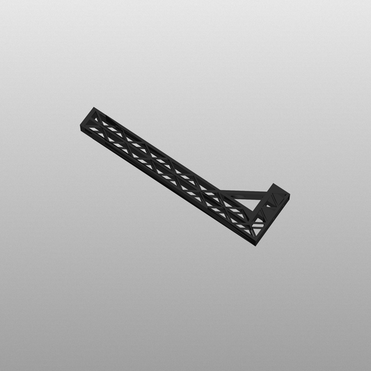 O Scale - Train Track Corner Mount - Single Track