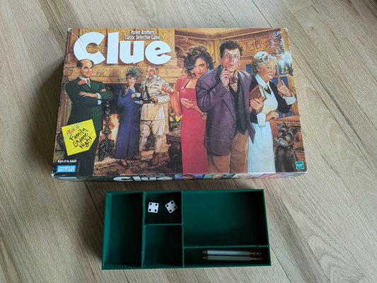 1998 Clue Board Game - Improved, Custom, Game Piece Organizer