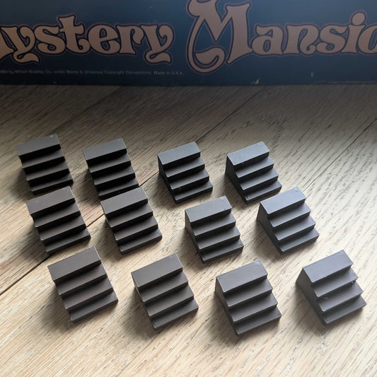 Replacement Staircases, Set of 12, for Mystery Mansion Board Game