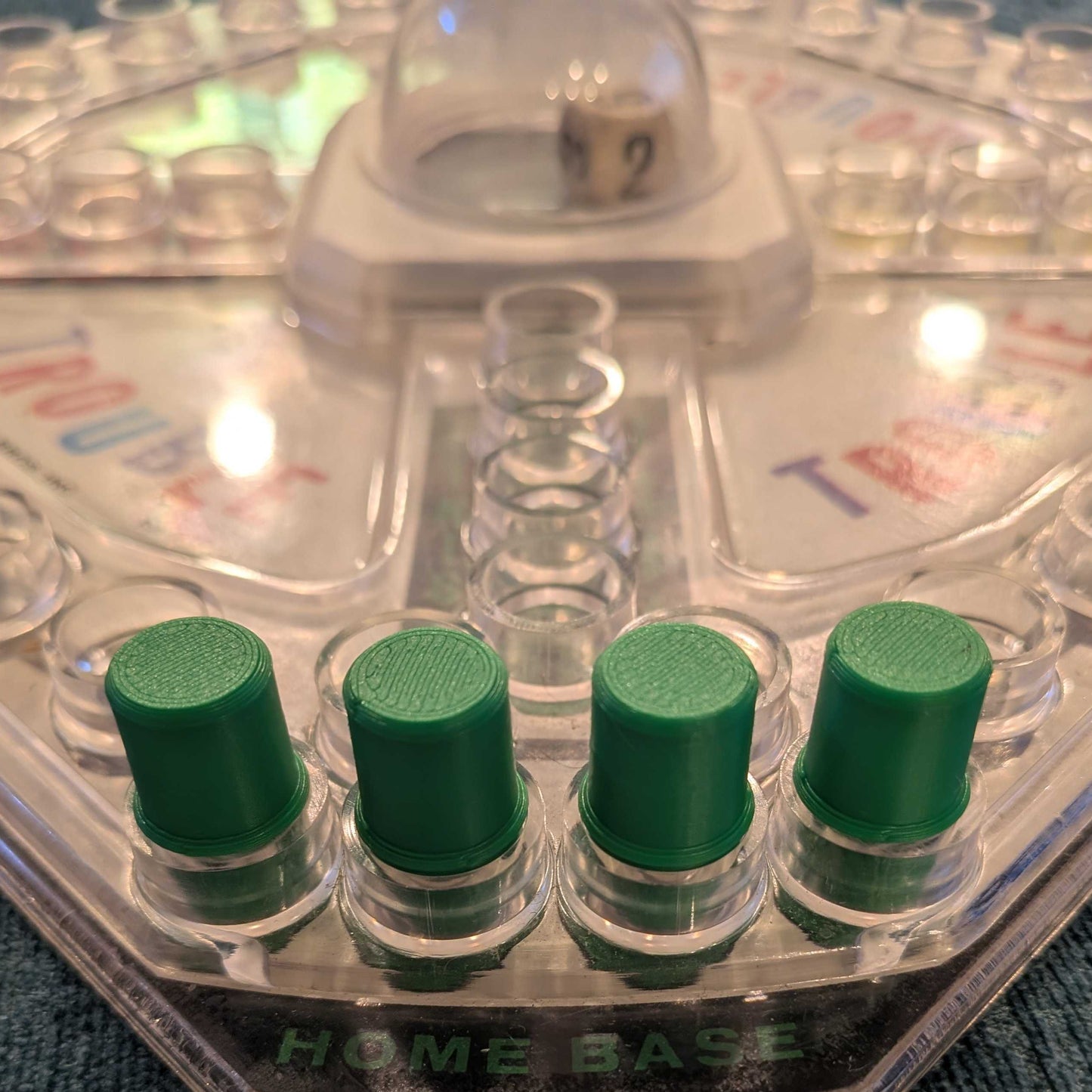 Replacement Pawns, Set of 16 in Red, Yellow, Blue, Green for Trouble Board Game