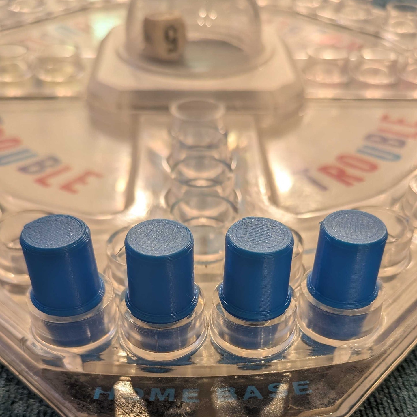 Replacement Pawns, Set of 16 in Red, Yellow, Blue, Green for Trouble Board Game