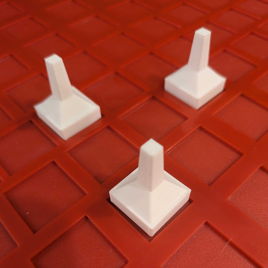 Replacement Markers, White, Set of 3, for Can't Stop Board Game