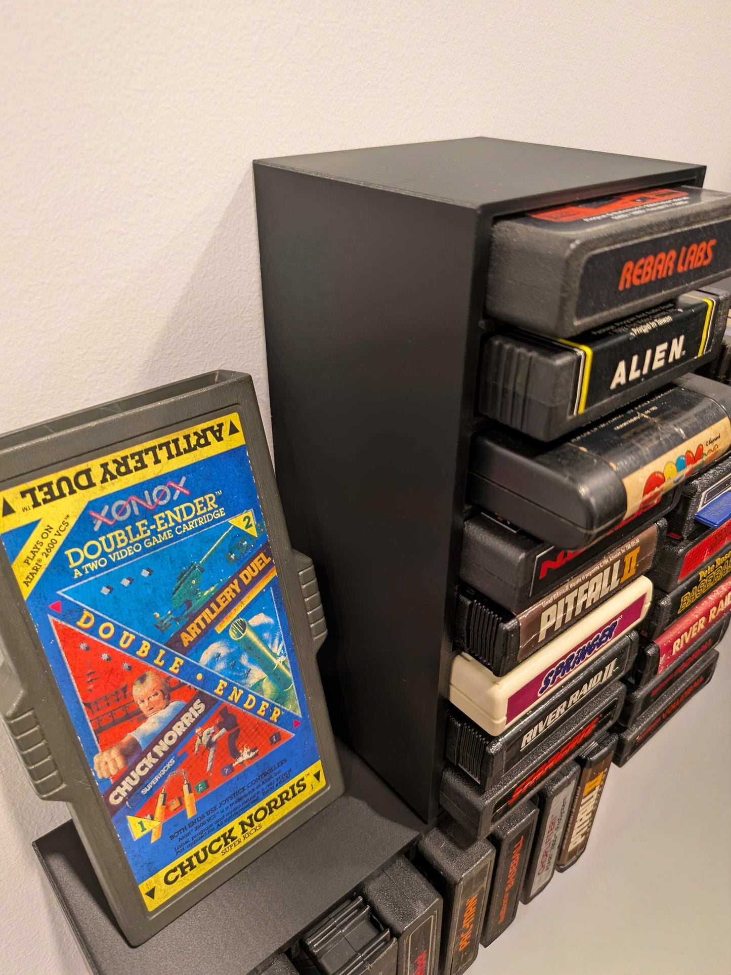 Atari 2600 Video Game Cartridge Wall Mount / Organizer / Display