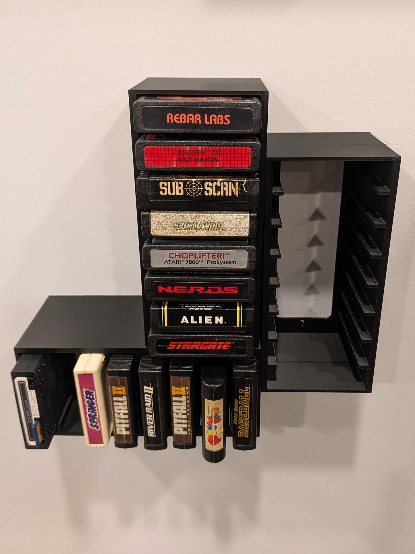 Atari 2600 Video Game Cartridge Wall Mount / Organizer / Display