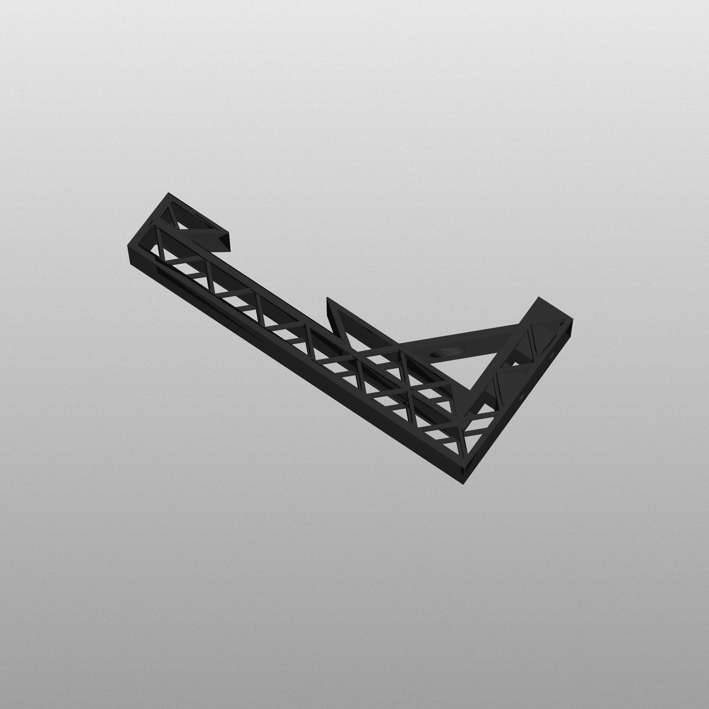 S Scale - Train Track Wall Mount - Single Track