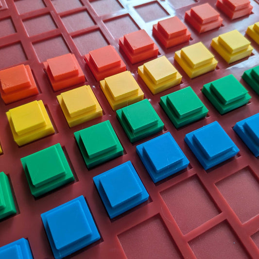 Replacement Color Squares, Set of 44, for Can't Stop Board Game