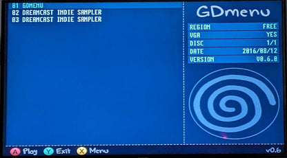 Modded Sega Dreamcast Console w/ GDEMU v5.20.3
