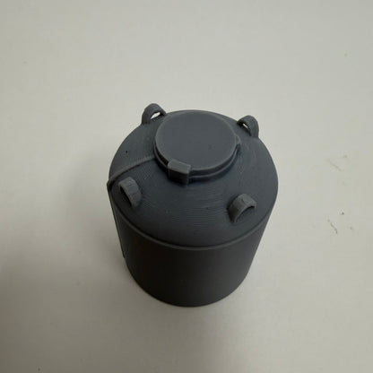 O Scale Canisters, Set of 5 for Lionel Gondolas - Unpainted Gray Train Load
