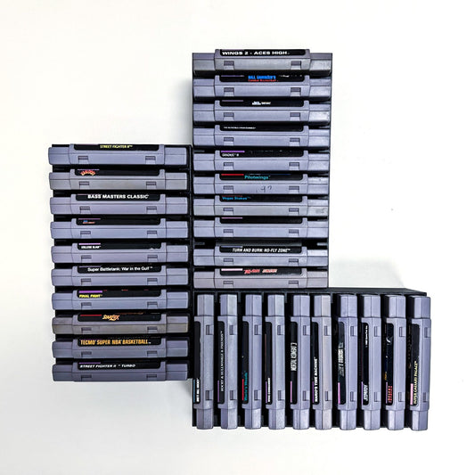 SNES (Super Nintendo) Video Game Cartridge Wall Mount / Organizer / Display